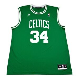 Boston Celtics Paul Pierce Basketball Jersey Mens XL Green NBA Adidas 34